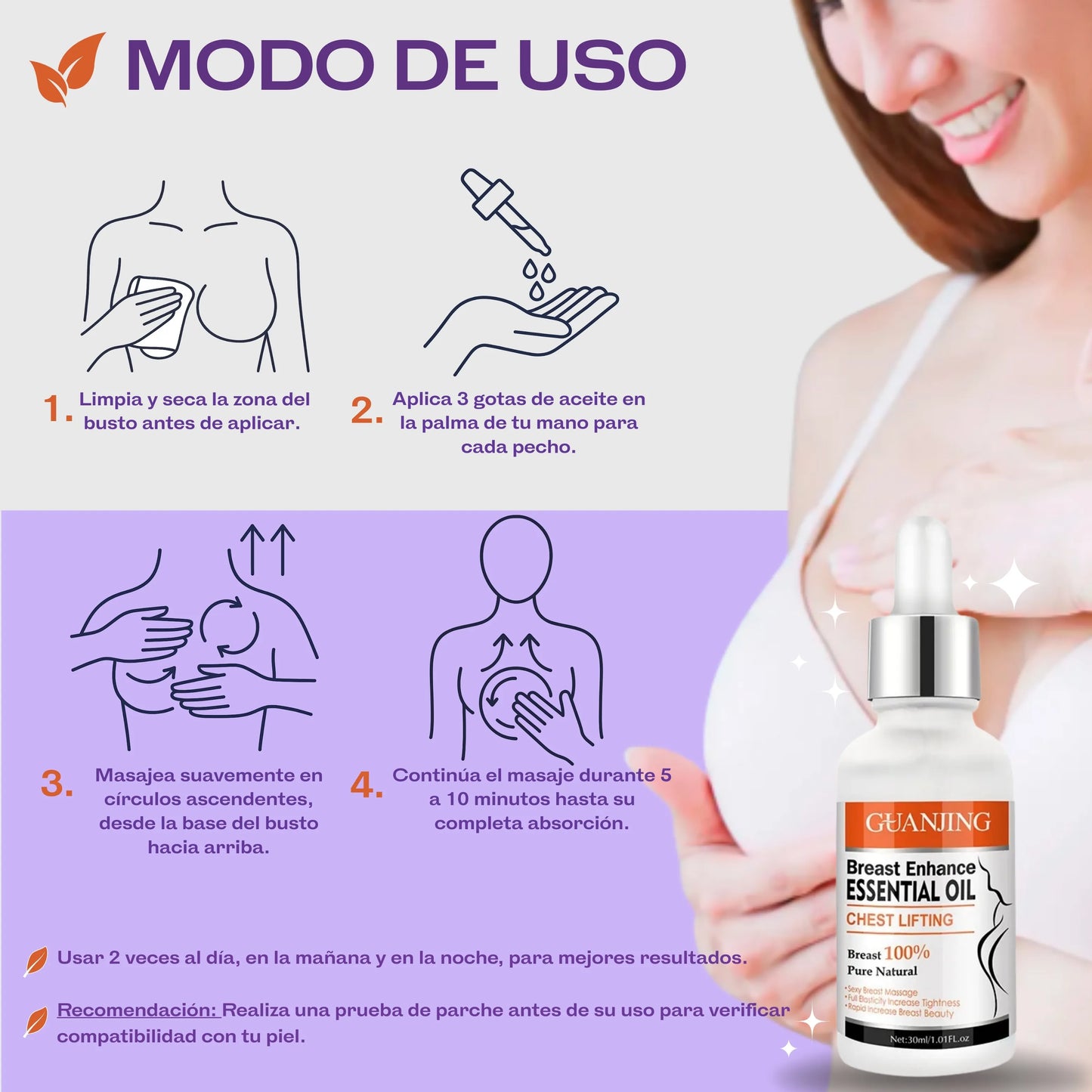 Aceite reafirmante Big Boobs – Firmeza y Belleza