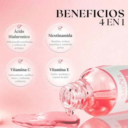 SERUM RADIANTE 4 EN 1 - SADOER: REPARA Y NUTRE