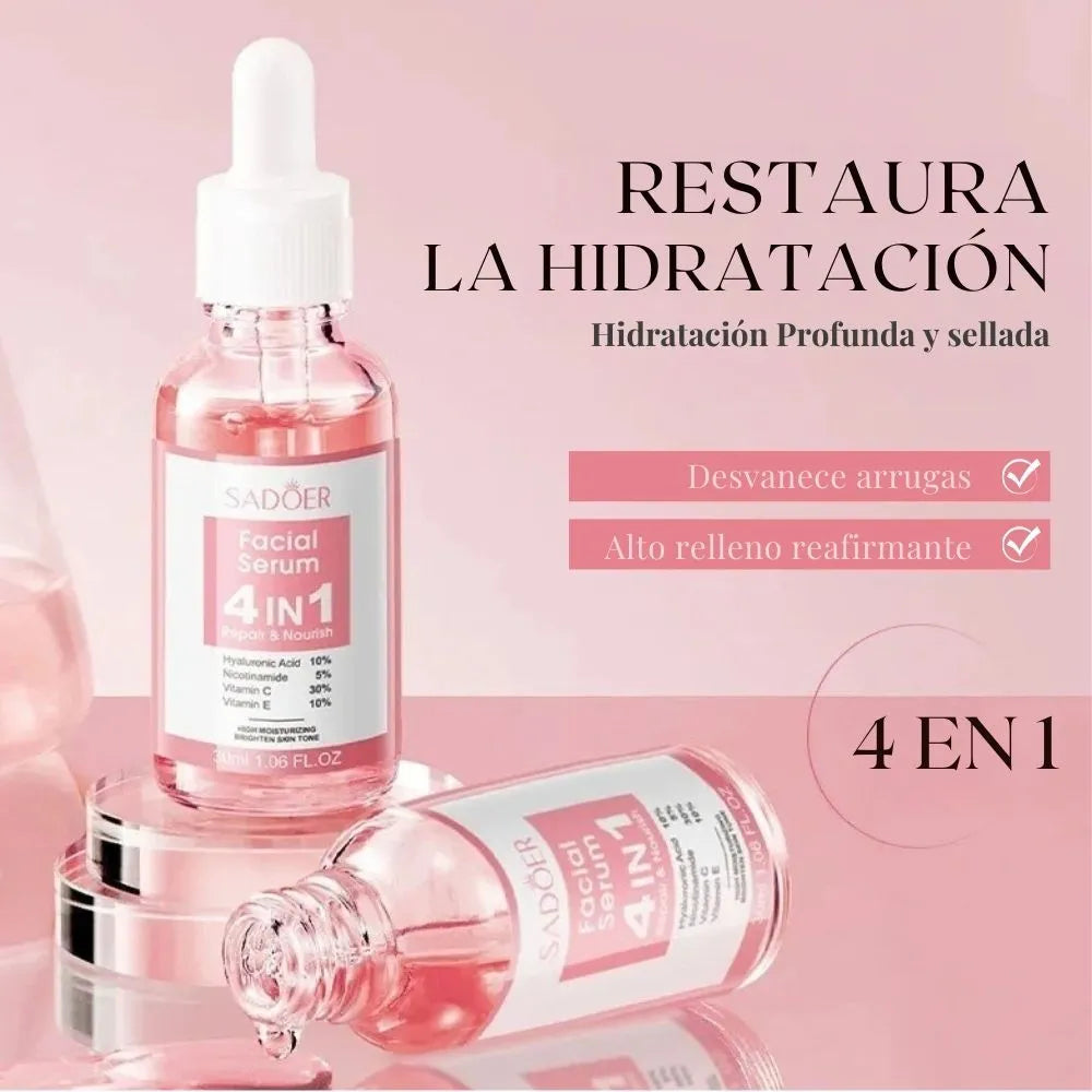SERUM RADIANTE 4 EN 1 - SADOER: REPARA Y NUTRE