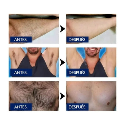 Depilación Sin Dolor y Piel Suave al Instante para el Hombre Activo y Moderno